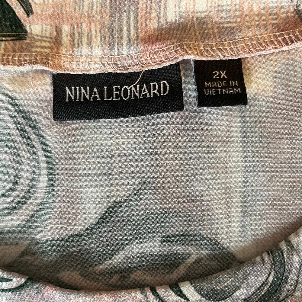 Nina Leonard Tunic Top Plus - Picture 7 of 8